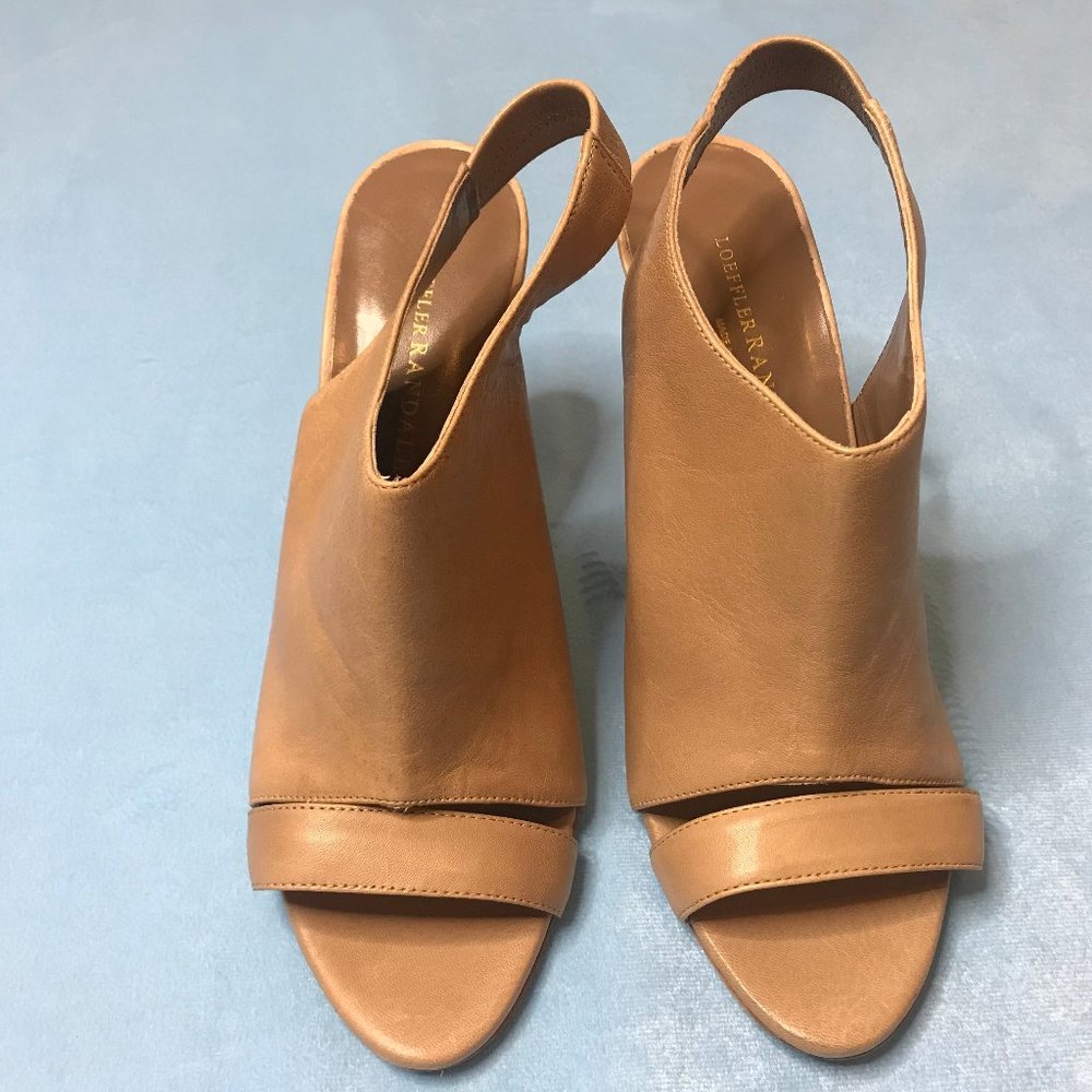 Loeffler Randall Tan Slingback Peep Toe Heel